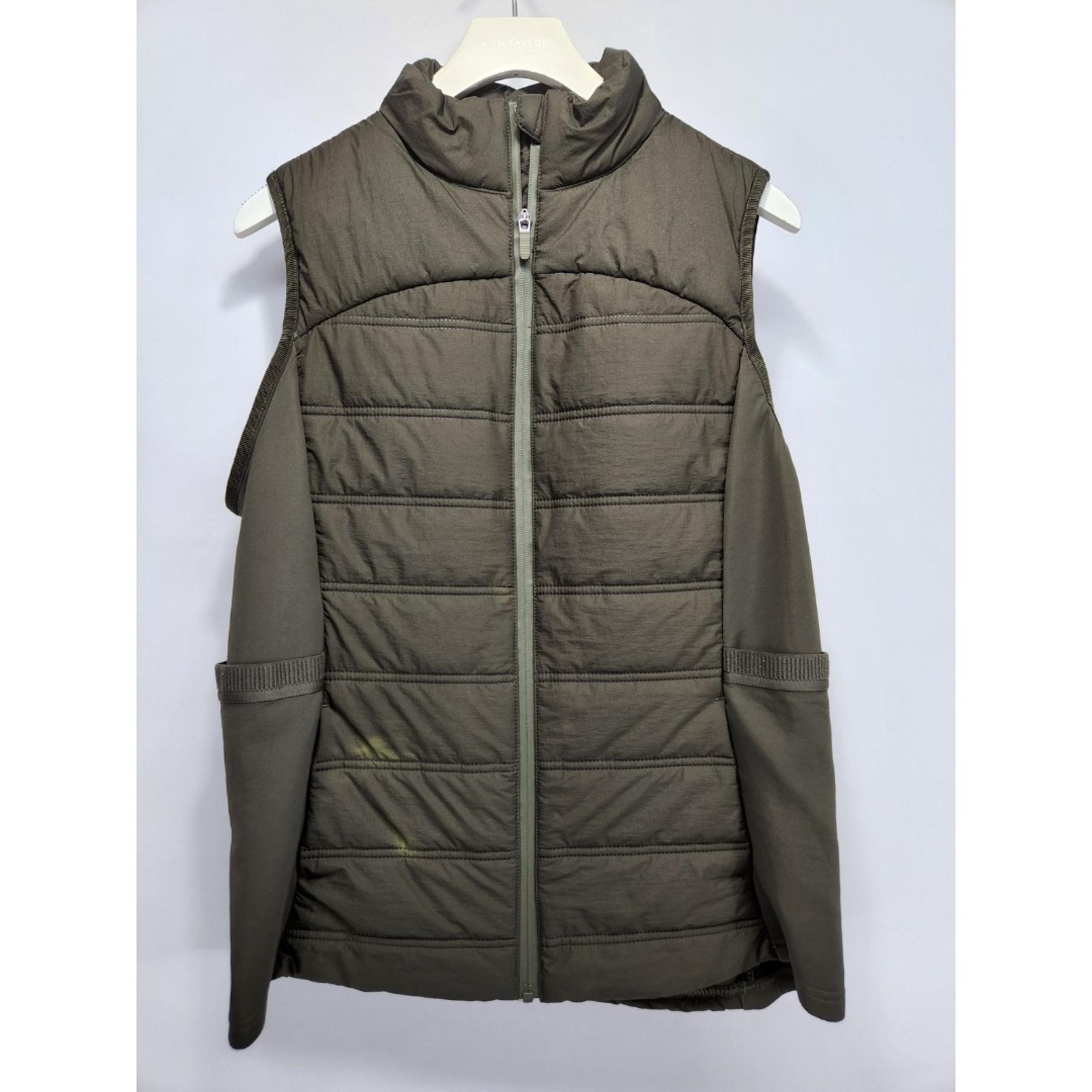 Avia Womens Quilted Vest Dark Green Pockets Size L 12-14