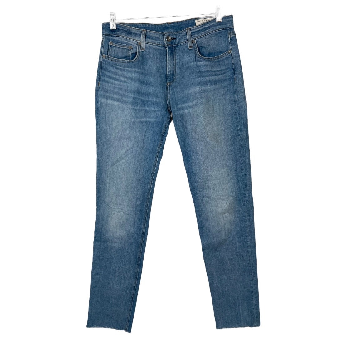 Rag & Bone New York DRE LOW-RISE SLIM Boyfriend Raw Hem Jeans Size: 26