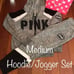 VS PINK Colorblock Hoodie and Jogger SET - MEDIUM