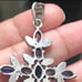 Vintage Sterling Silver Multi color purple gemstone Marcasite Cross Pendant 2.65