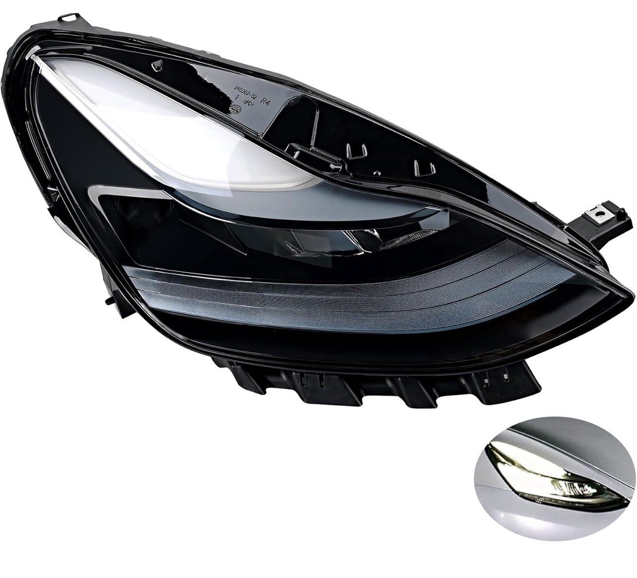 Full LED Headlights Assembly, Compatible with 2021-2023 Tesla 3 Tesla Y Base May