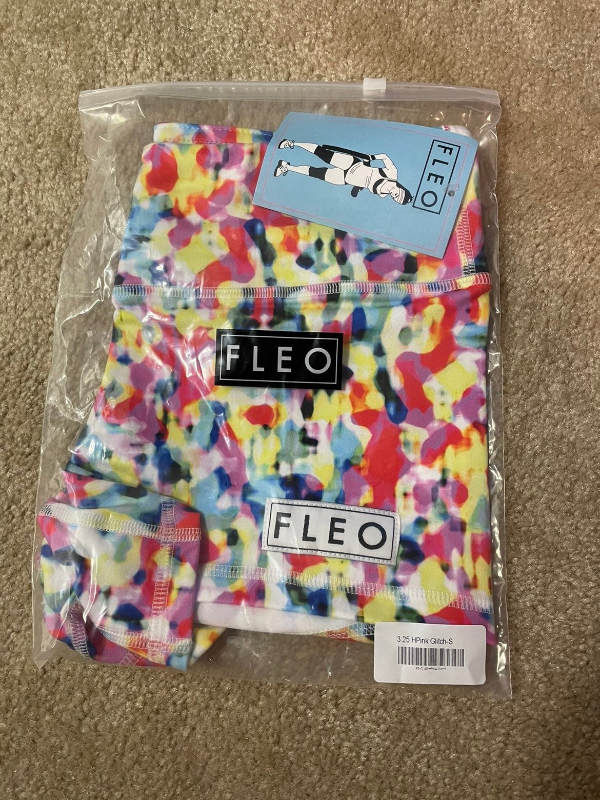 Fleo Hot pink Glitch 3.25 shorts