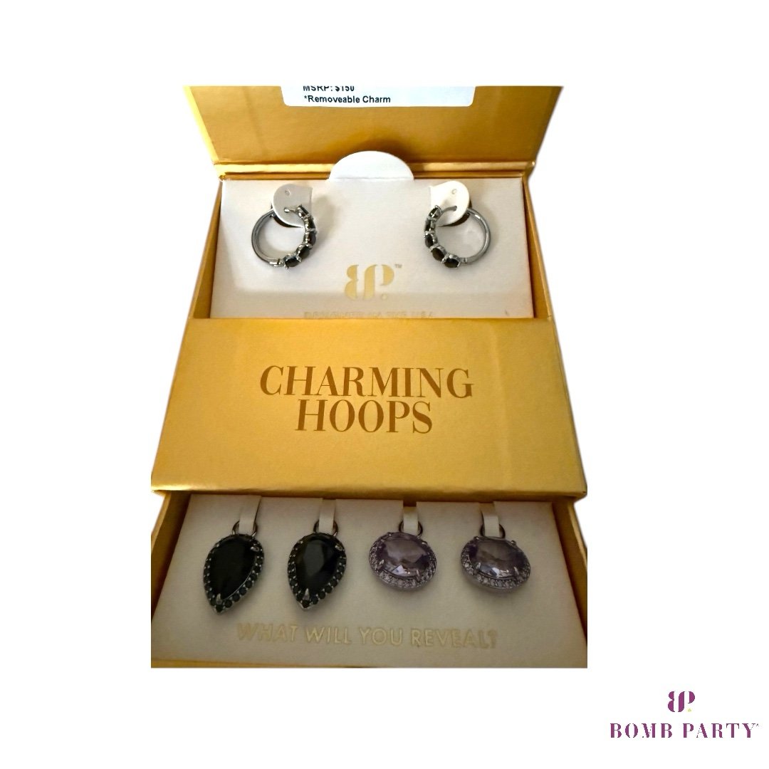 Bomb Party Charming Hoops ER60789