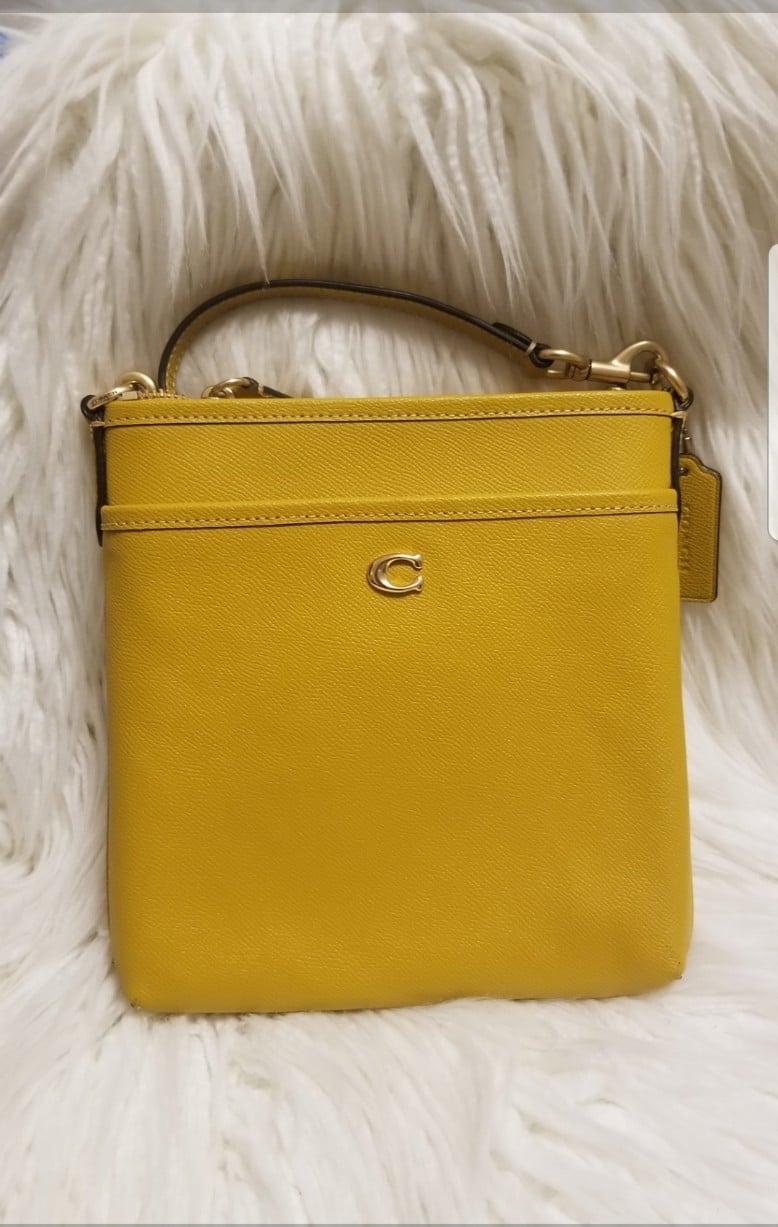Coach yellow crossbody