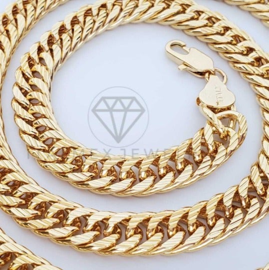 18K Gold Plated 9mm/24 Cuban Double
