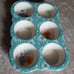 Pioneer Women Floral Teal Ceramic (6) Muffin Pan