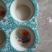 Pioneer Women Floral Teal Ceramic (6) Muffin Pan