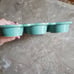 Pioneer Women Floral Teal Ceramic (6) Muffin Pan