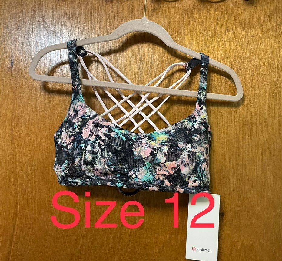 NWT Lululemon Free To Be Wild Sports Bra-Size 12