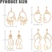 Geometric female gold face earrings