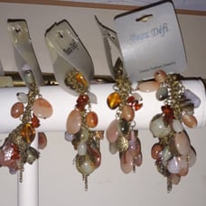 4-NW multi stone glass charm strech bracelet vintage lt#2000e-2 high-end FASHION