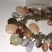 4-NW multi stone glass charm strech bracelet vintage lt#2000e-2 high-end FASHION