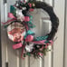 Wreaths for Front Door, Spring Cow Handmade 22”