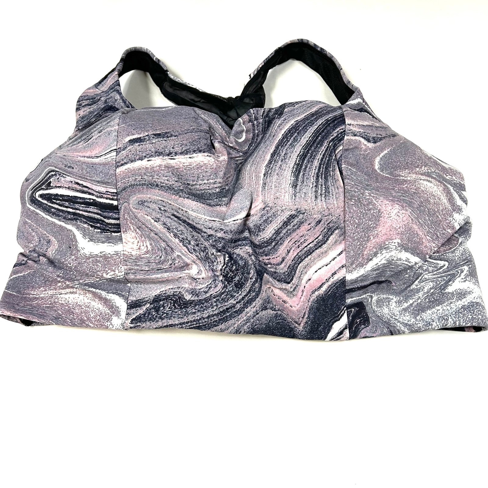 NEW Victorias Secret 38DDD Sports Bra Lightweight Slip Over No Wire Marble #0326