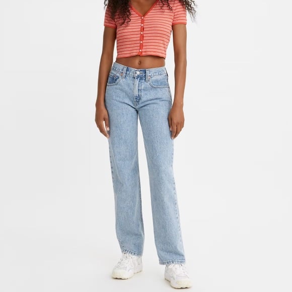 NEW Levis Low Pro Women’s Jeans Charlie Glow Up Size 28