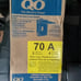 Circuit breaker load Center two slots four circuits 70 amp Square D for outdoor