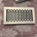 NWT Signature Hardware Caselli Brass Floor Register Brushed Nickel 6” x 12”