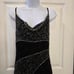 Chaudry Silk Beaded Formal Gown black tie Elegant Witchy Dress Dark Feminine