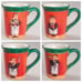 Fat Chef Green Tis the Season Holiday Mug Set of 4
