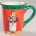 Fat Chef Green Tis the Season Holiday Mug Set of 4