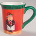 Fat Chef Green Tis the Season Holiday Mug Set of 4