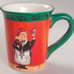 Fat Chef Green Tis the Season Holiday Mug Set of 4