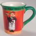 Fat Chef Green Tis the Season Holiday Mug Set of 4