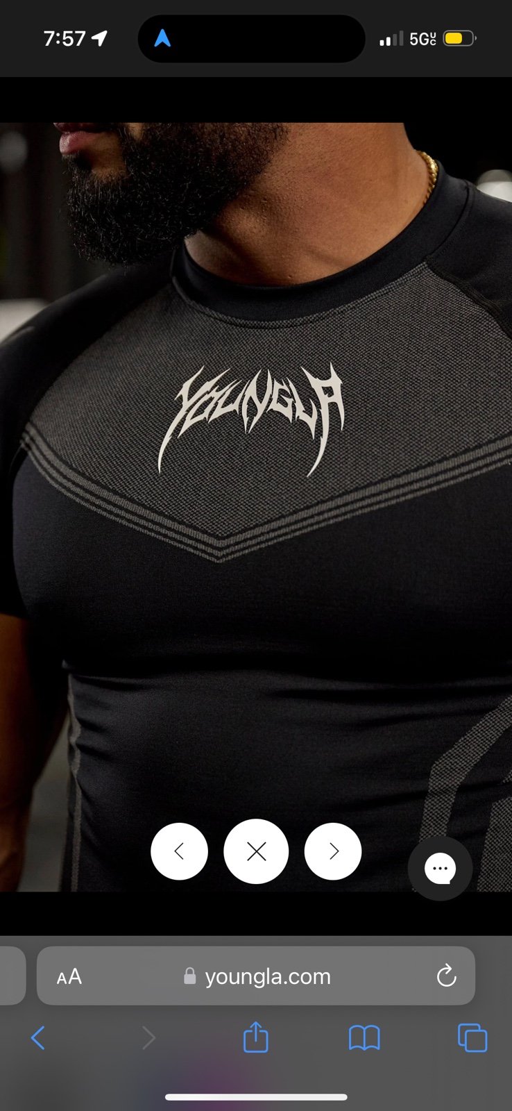 YOUNGLA Warrior compression tee