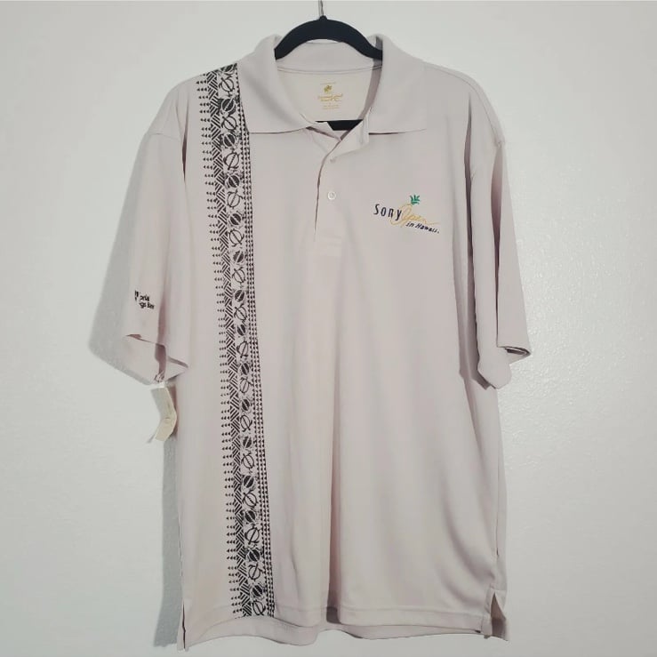 hottest new styles Polo Head Diamond Open Sony Golf Shirt NWT Cream Sleeve Short L Men's Men hottest new styles Polo Head Diamond Open Sony Golf Shirt NWT Cream Sleeve Short L Men's Men