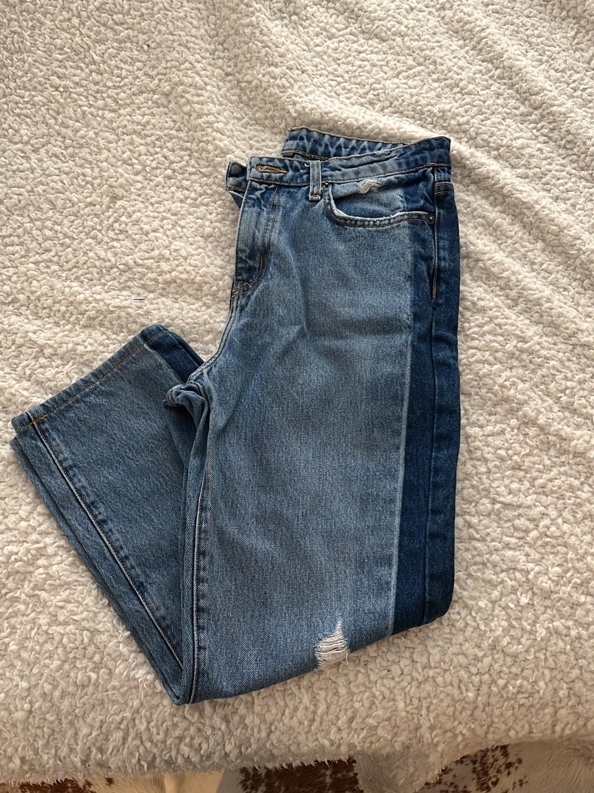 Carmar two tone straight legged jeans size 27in
