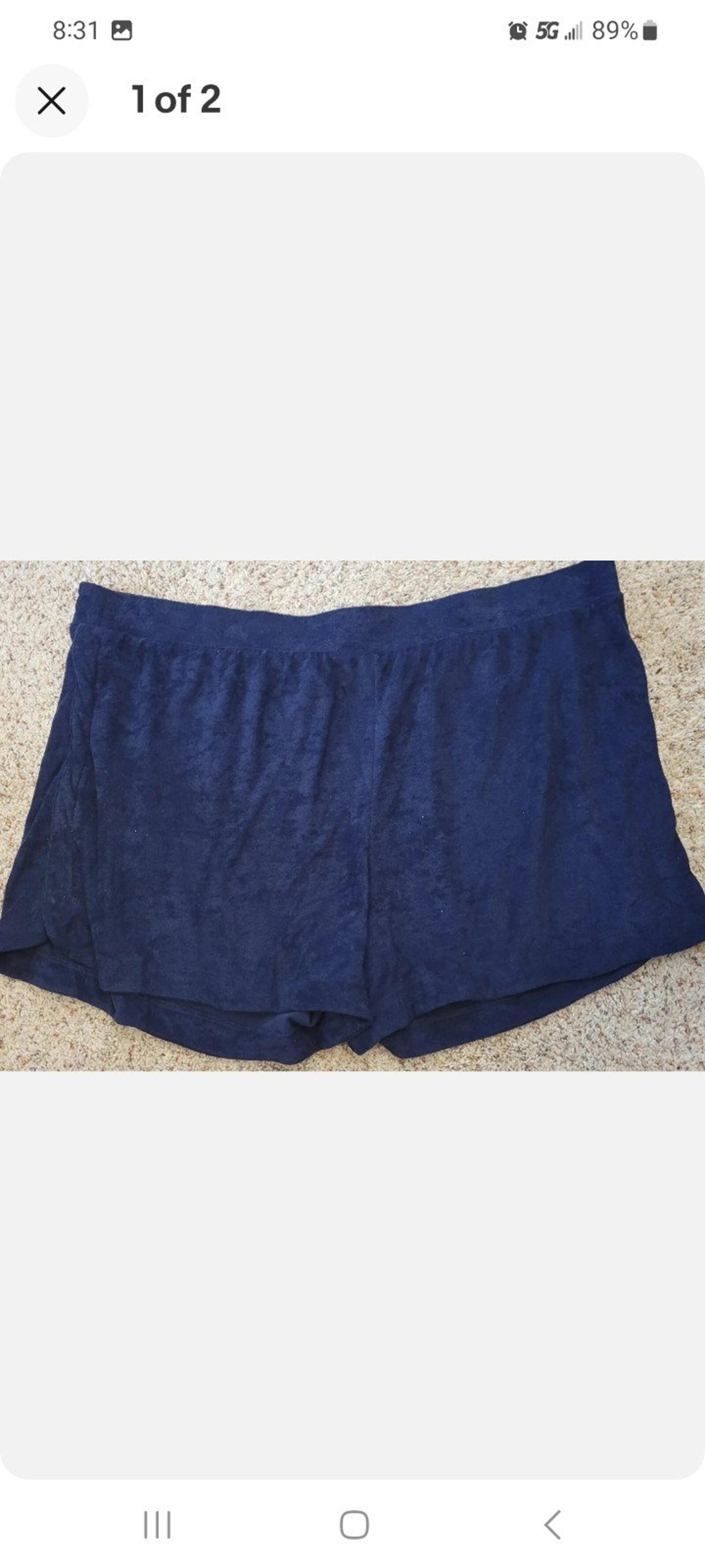 4X - Womens Plus Mid-Rise Pull-On Shorts - A New Day - Terry NWT