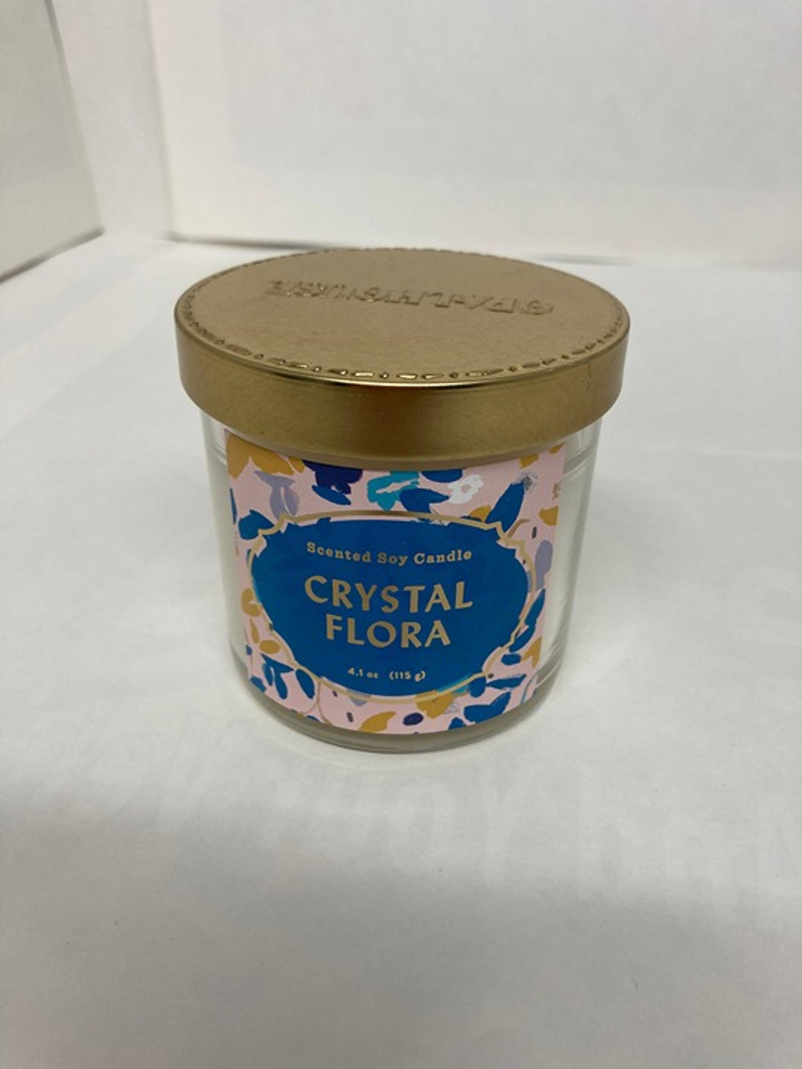OPALHOUSE CANDLE CRYSTAL FLORA SCENTED SOY