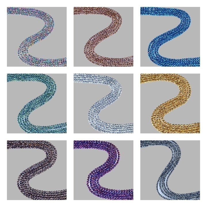 Hematite Gemstone Colored Beads 9 strand