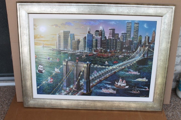Painting by Alexander Chen 23 1/2 x 34