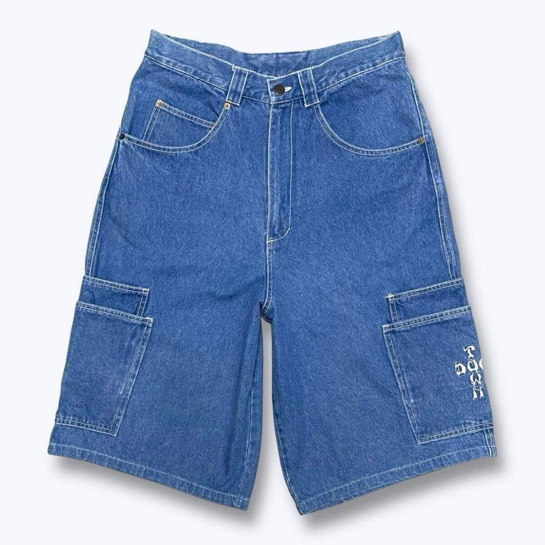90s Vintage DOG TOWN Denim Cargo Shorts M