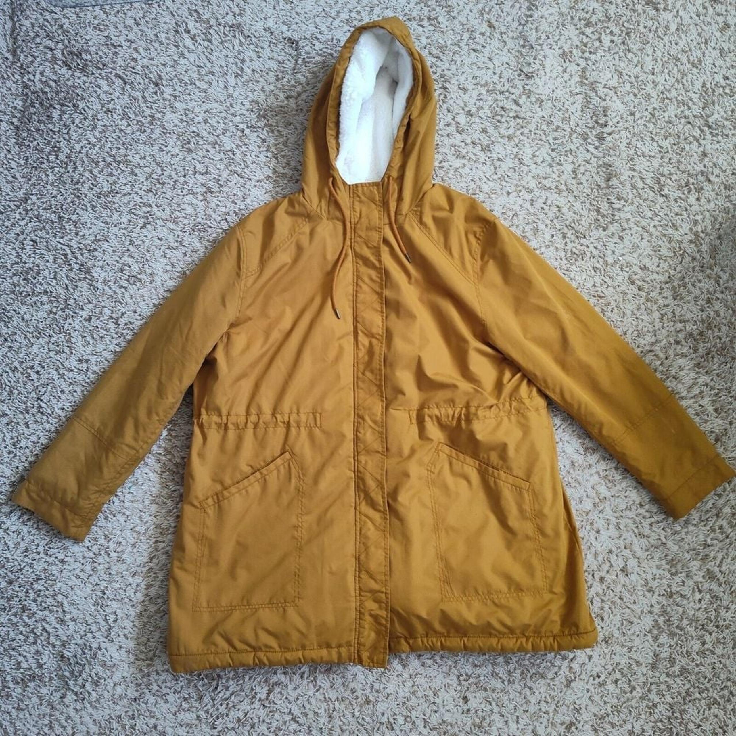 Old Navy Faux-Fur Lining Tan Water Resistant Hooded Parka Coat Women Sz XXL