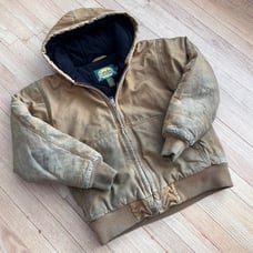 vintage Cabelas Dessert Tan Workwear Distressed Jacket