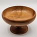 Handcrafted Myrtlewood Oregon Pedestal Wood Bowl | 4 Tall, 7 Diameter - STUNNING
