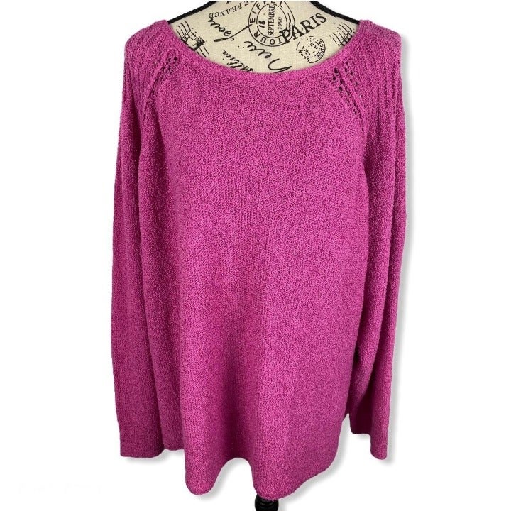 factory outlet Caslon sweater pullover pink neck scoop Women factory outlet Caslon sweater pullover pink neck scoop Women