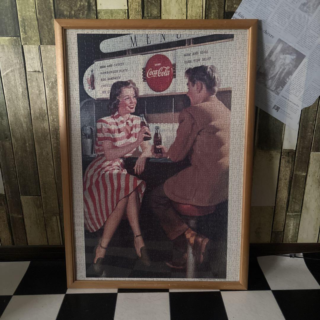格安新品  Rare 1948 Coca-Cola puzzle & Kay Frame. ジグソーパズル