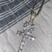 Gold tennis Chain 18 In w Ankh Pendant