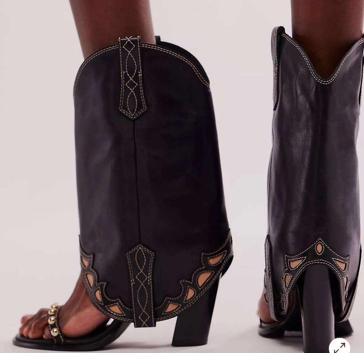 NEW FREE PEOPLE WESTERN ASH HEEL