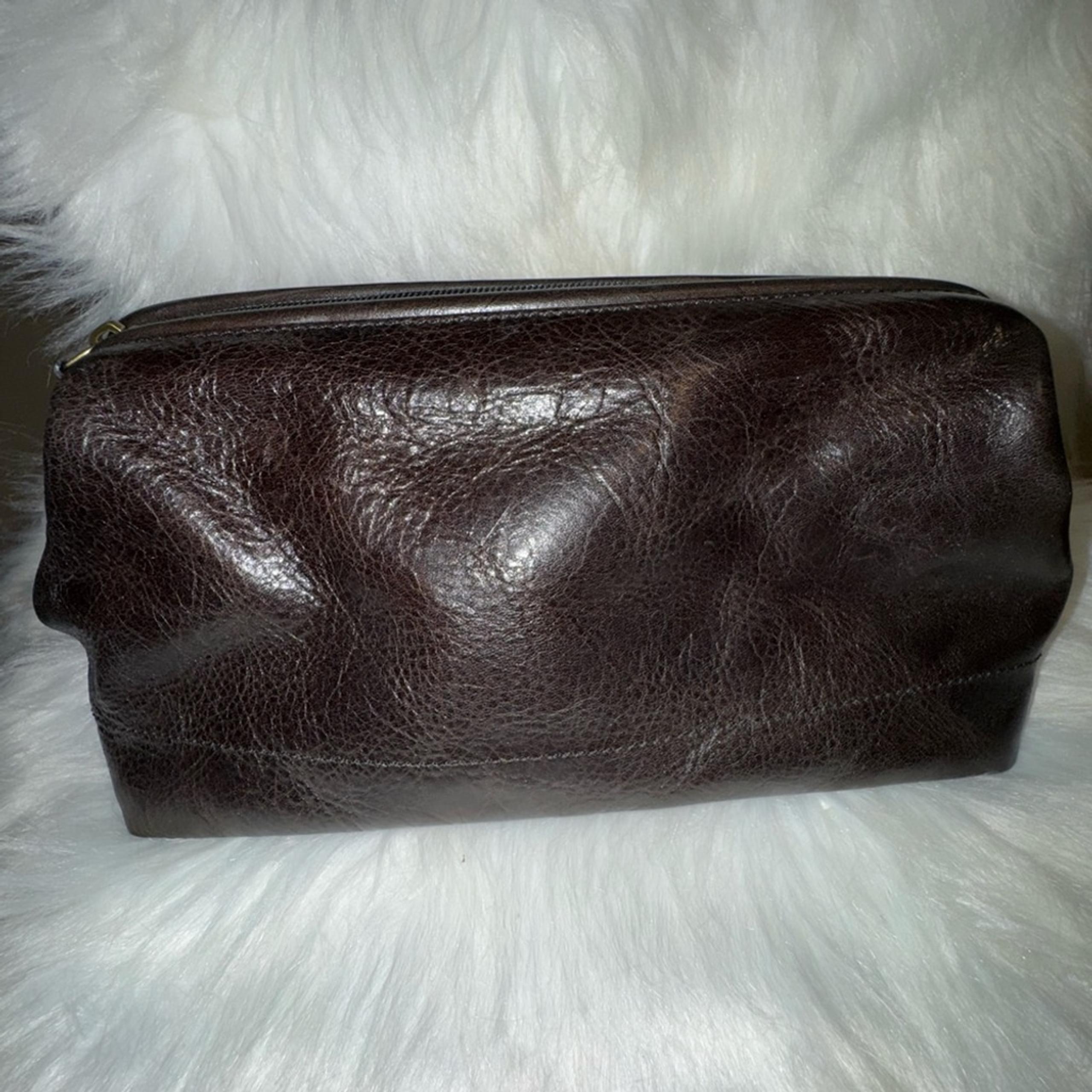 Fossil Brown Leather Men's Travel Bag