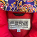 Vintage 80s 90s Fera Skiwear Red Womens M Full Zip Ski Snow Floral Hoodie