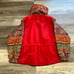 Vintage 80s 90s Fera Skiwear Red Womens M Full Zip Ski Snow Floral Hoodie