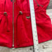 Vintage 80s 90s Fera Skiwear Red Womens M Full Zip Ski Snow Floral Hoodie
