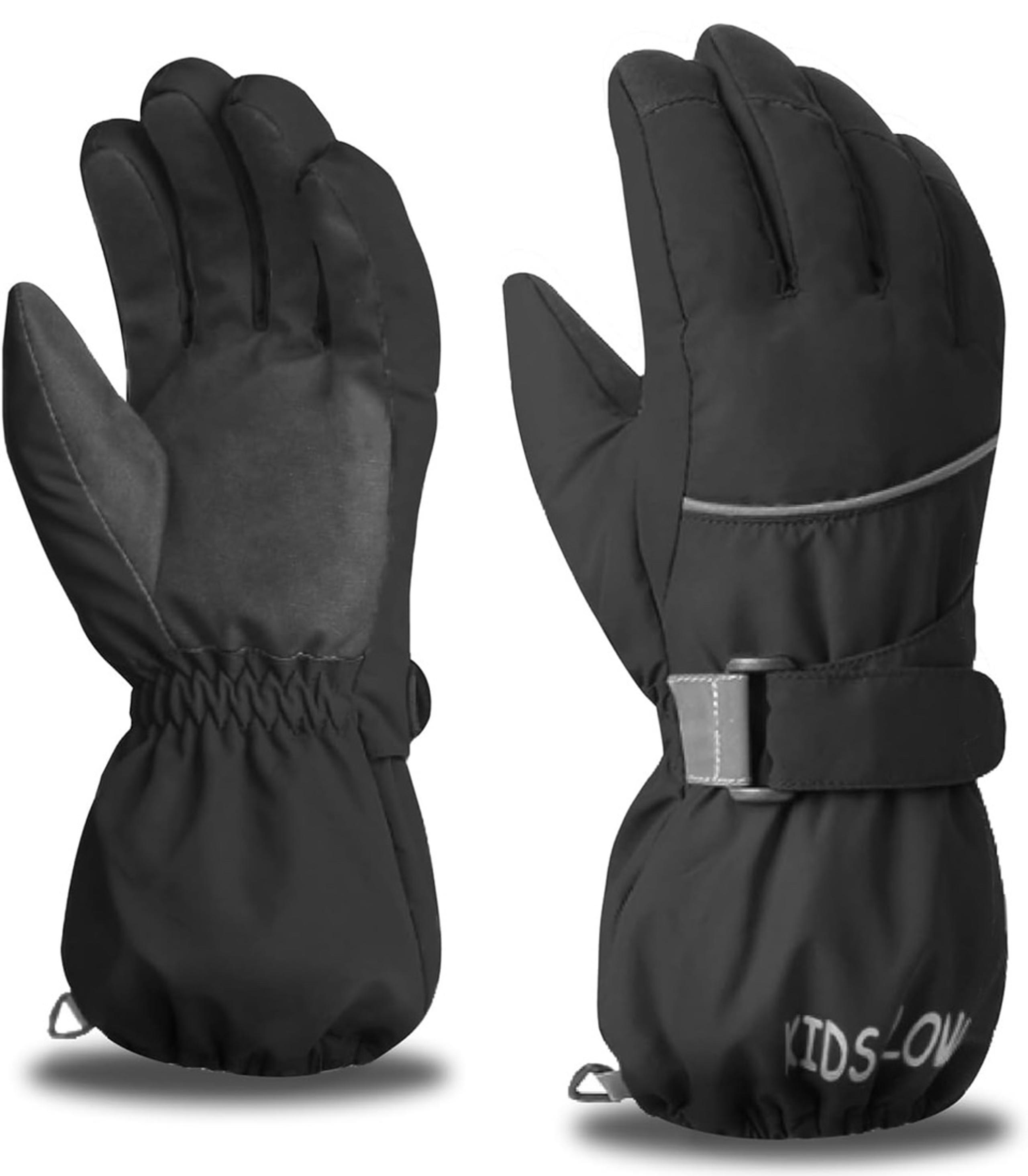 NEW Azarxis Kids Snow Ski Gloves Size 11-14 Year Old Unisex Black
