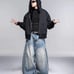 Deconstructed Washed Jeans