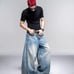 Deconstructed Washed Jeans