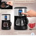 5-Cup Drip Coffee Maker, Automatic Brew Coffee Pot Machine with Built-In Burr Co